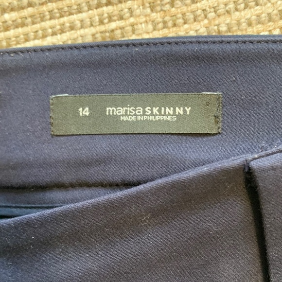 LOFT Navy Blue Skinny Pants Marisa Fit - Picture 3 of 7